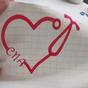 Hot pink CNA decal